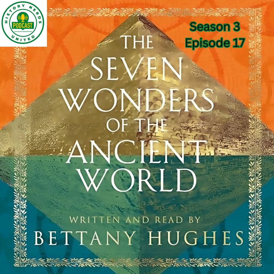 Author and Presenter @bettanyhughes joins the podcast to discuss her book The Seven Wonders of the Ancient World from @AAKnopf! She's amazing. Come listen! Listen on your pod app, YouTube, or here: zurl.co/Lt4j #ancienthistory #pyramids #lighthouse #colossus