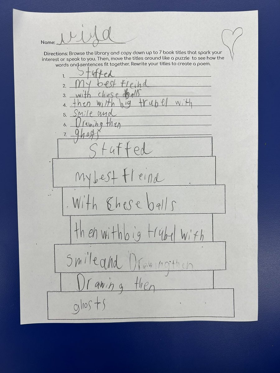 book spine poetry 📚