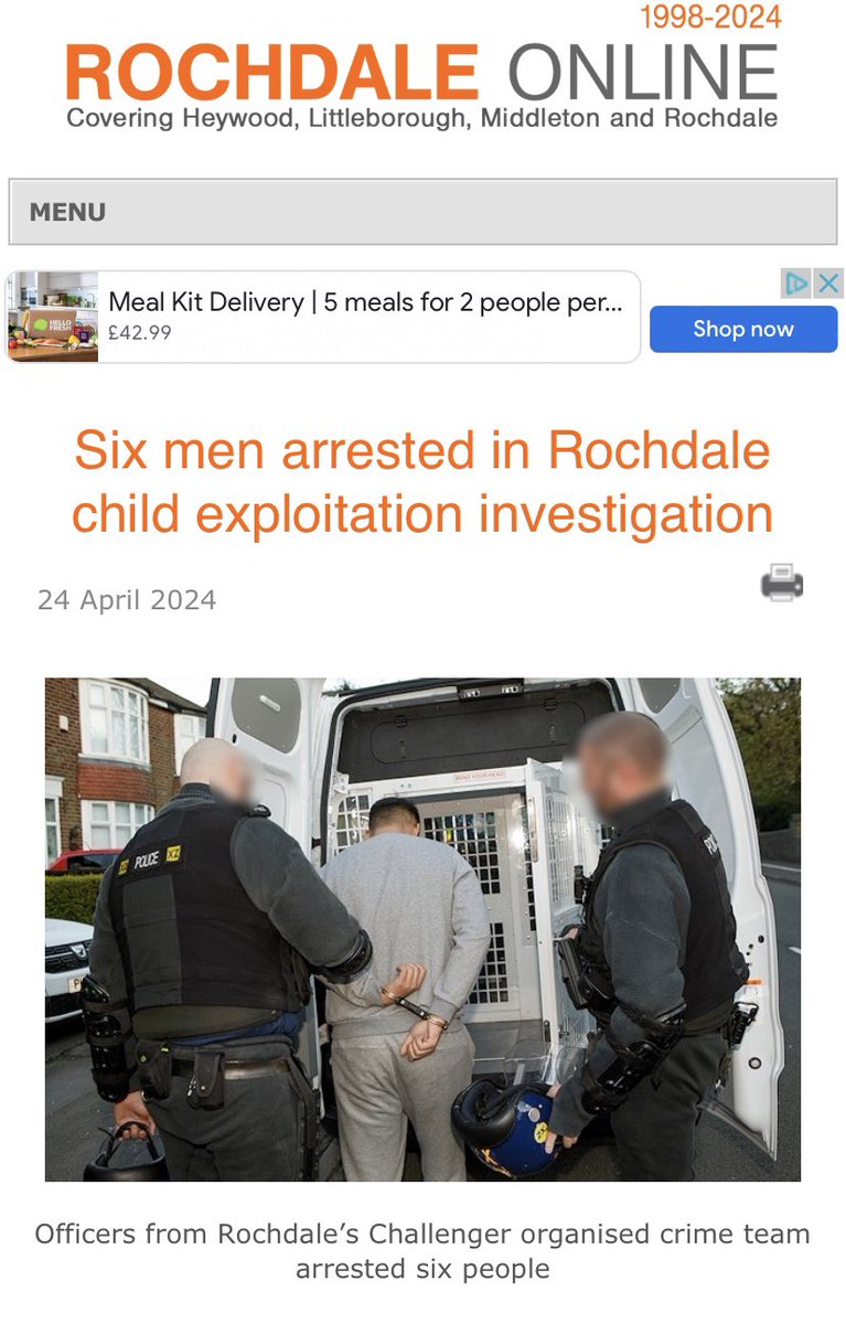 NickBuckleyMBE's tweet image. Another day in Greater Manchester and another group of men arrested for child exploitation. 
All bailed. That’s now 64 men in Rochdale all on bail for child exploitation. 
How did we ever allow such behaviour to exist and become normalised? Time for more prevention and a crime…