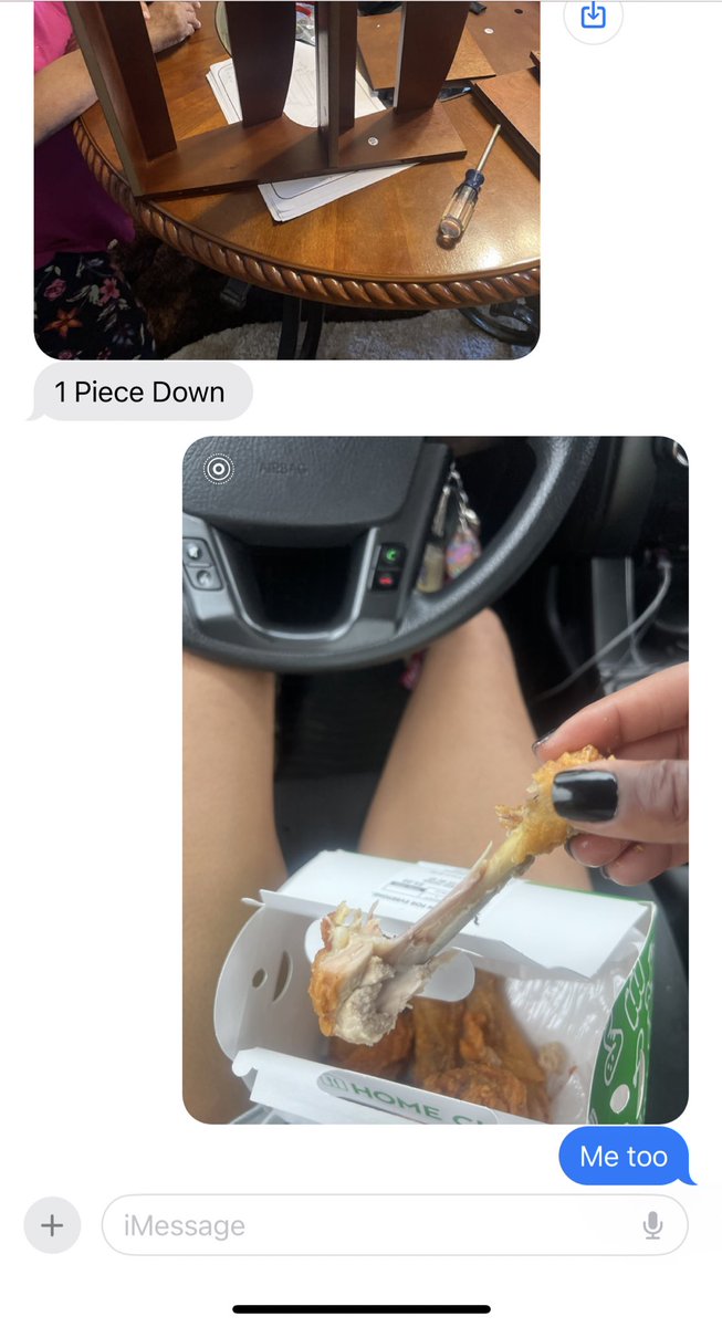 He building a table n I’m building my back…