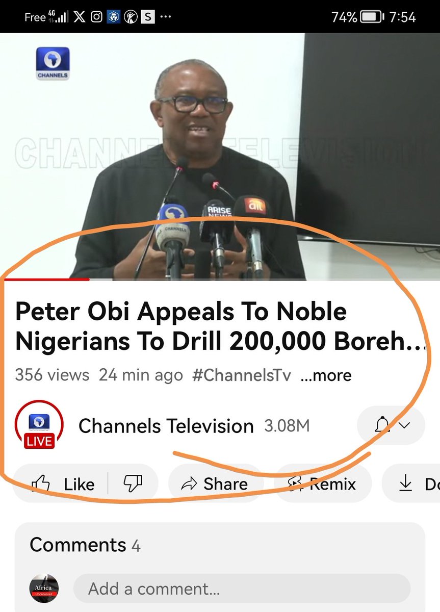 Peter Obi is on a mission to get 200,000 Boholes to vulnerable communities in Nigeria.

My respect for this man is increasing day by day. 

While Atiku is in Dubai waiting for 2027.