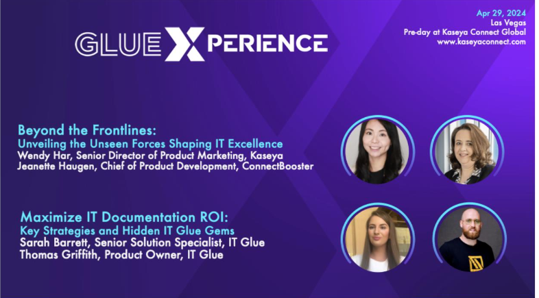 Join us at #GlueXperience 2024 for sessions that will redefine your IT strategy and documentation efficiency! GlueXperience is sold out, see the full agenda and join the waitlist here: bit.ly/49z8ncv