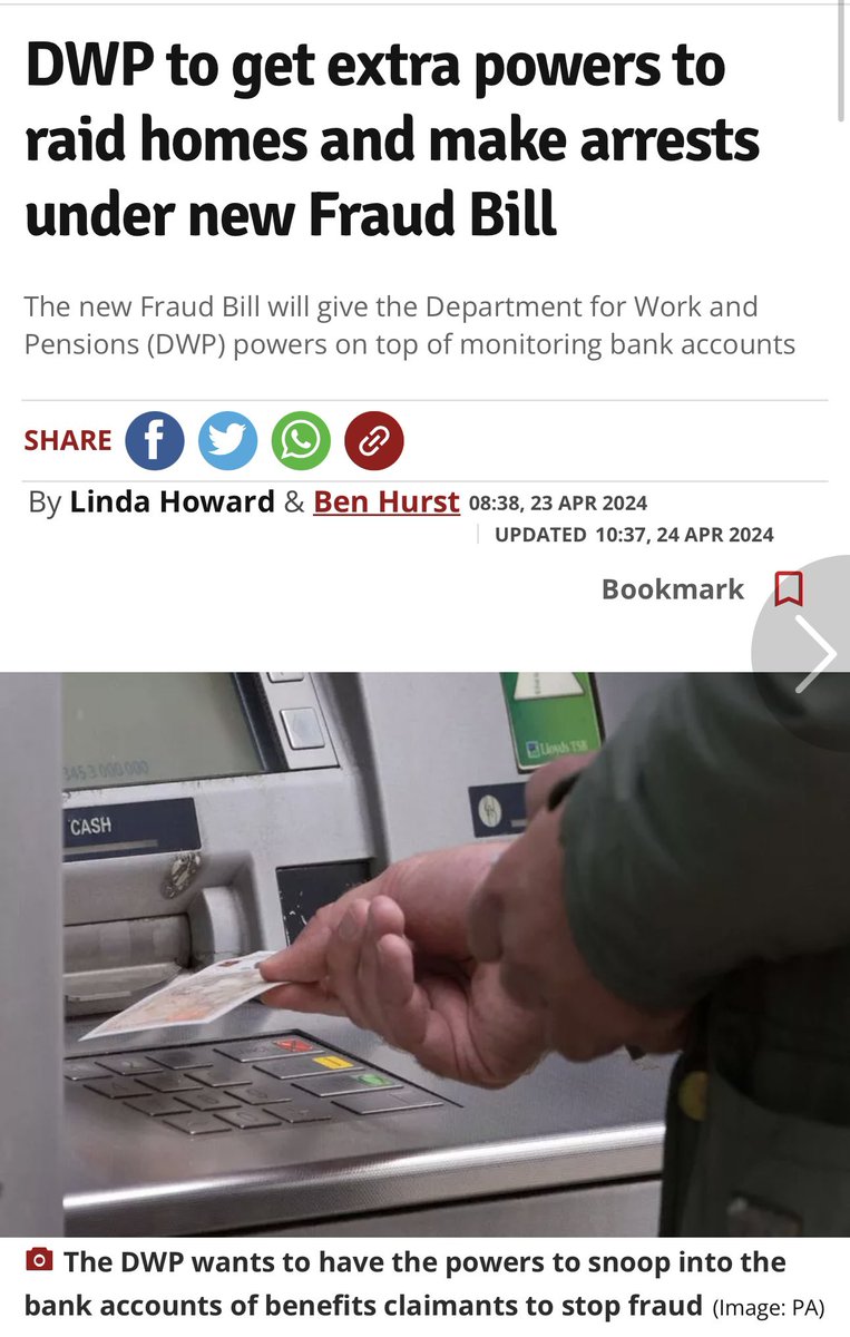 We will soon be a communist state The government is set to bolster the Department for Work and Pensions (DWP) with new powers to combat benefit fraud, akin to those held by HM Revenue and Customs (HMRC). The forthcoming Fraud Bill, as confirmed by Prime Minister Rishi Sunak,