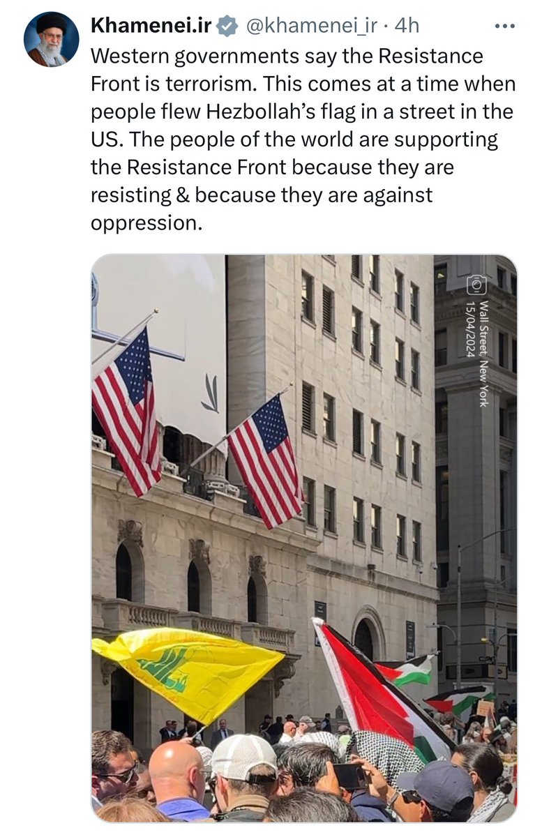 I cannot even express the dark thoughts I wish for these foolish useful idiots repeating, spreading, and chanting Khamenei propaganda in America's streets. They have the nerve to tell us Iranians that we "don't represent Iranians" as we sound the alarm for our youth being