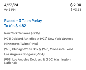FOLKS the padres let us down last night but it's all good, we're back with today's #ShitTeamParlay and we're feeling good.

if you want to hear about JT's #BaseballSystem (we're up 16.5u so far this season folks) then tune into the pod, got a new one dropping tonight.