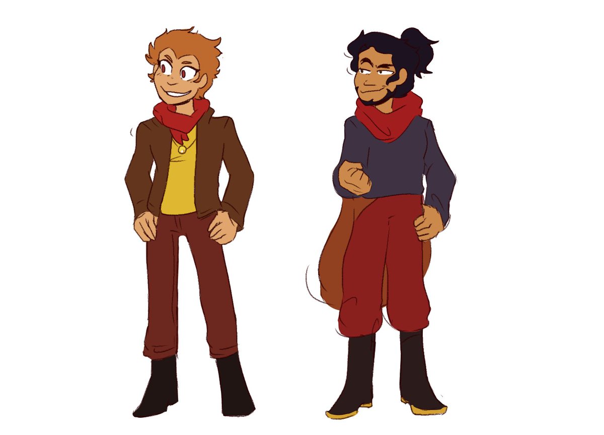 Got reminded of my monkie kid turning red au and spent the last two days doing refs of the characters for it #monkiekid
