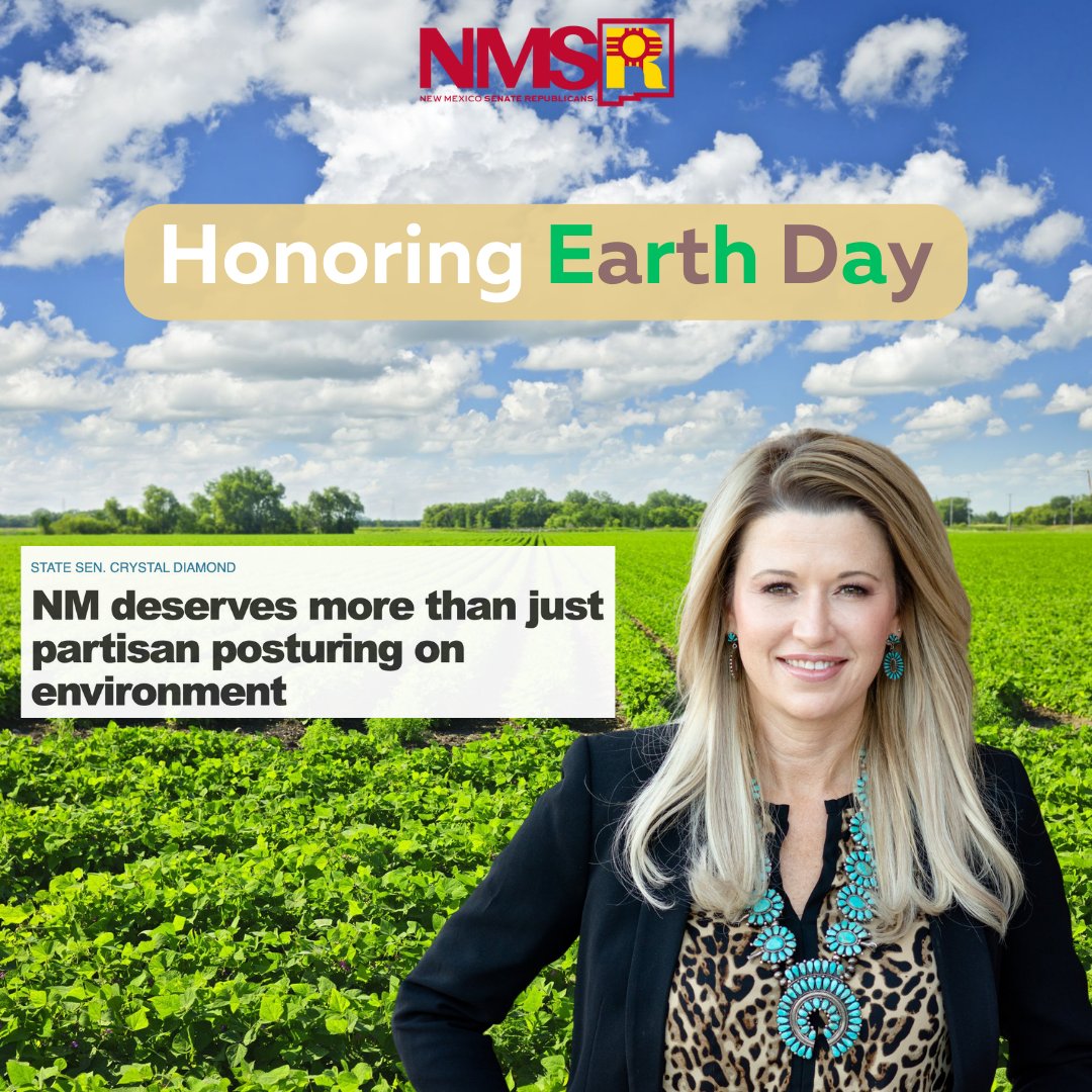 In celebration of #EarthDay, here is a throwback to Senator @CrystalRDiamond Brantley’s op-ed highlighting the guardians of our natural resources—our farmers, ranchers, outdoorsmen, and tribal leaders. lascrucesbulletin.com/stories/nm-des…