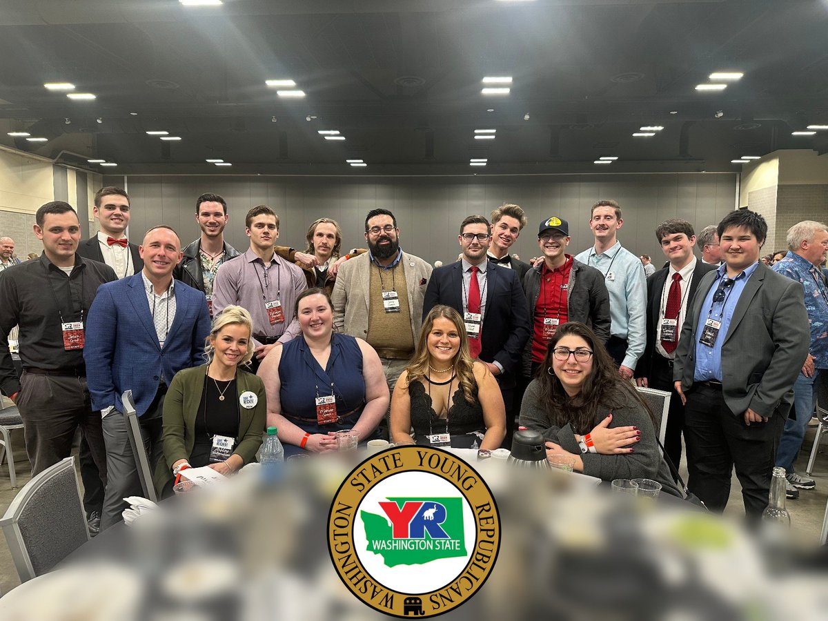 Young Republicans showed up in force at the Washington State Republican Convention. Most counties had YR delegates, and most of the volunteers were YRs. The Washington State Young Republicans are changing the stereotype of the party of old men! 🇺🇸🐘🦅