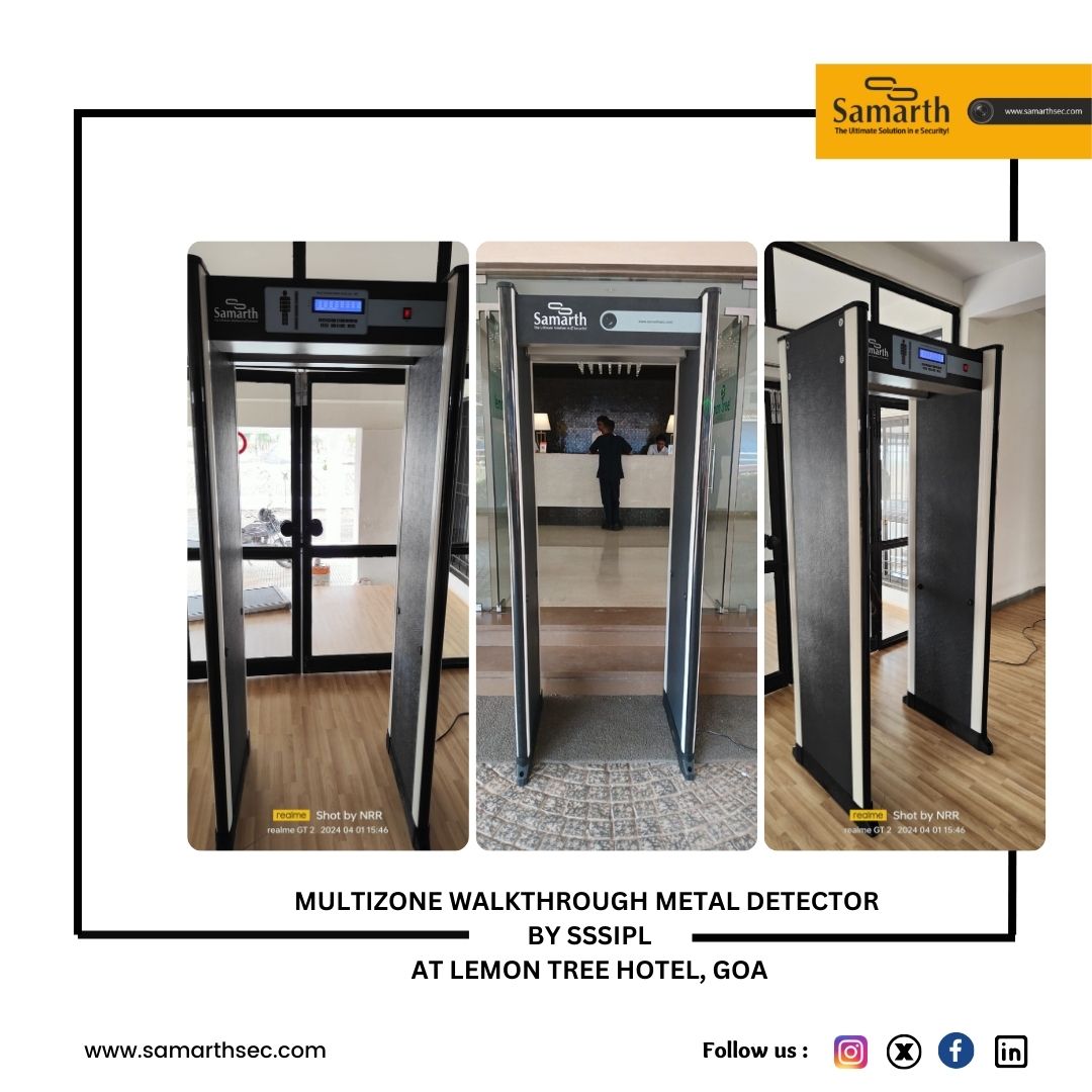 SamarthSec's tweet image. New Installation of Multizone Walkthrough Metal Detector at Hotel Lemon Tree, Goa
- By SSSIPL
#multizone #walkthrough #metal #detector #metaldetector #security #nanded #hotel #lemontree #goa #securitysystem #navimumbai #india #mumbai #indianairports #maharashtra #sssipl