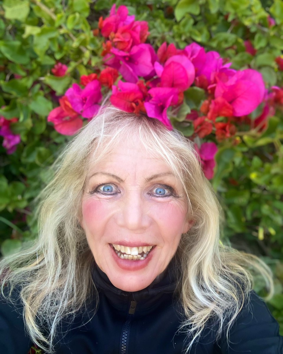 Happy Wednesday my friends! Yay! Bougainvilleas are starting to flower! I gave a cyclist a fright when I jumped out of the bush taking my selfie! 7 miles to the harbor, stairs thrown in, water 58-60f, cool but refreshing🧜‍♀️! #running #runningpunks #Wednesday #california