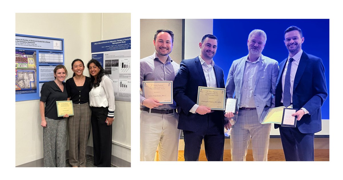 Our NSUH ED ultrasound fellows blew us away at the regional symposium! With three of them snagging awards for best abstracts, they’re proving that when it comes to excellence, they’re in a league of their own!

#EmergencyMedicine #NorthwellLife #Northwell