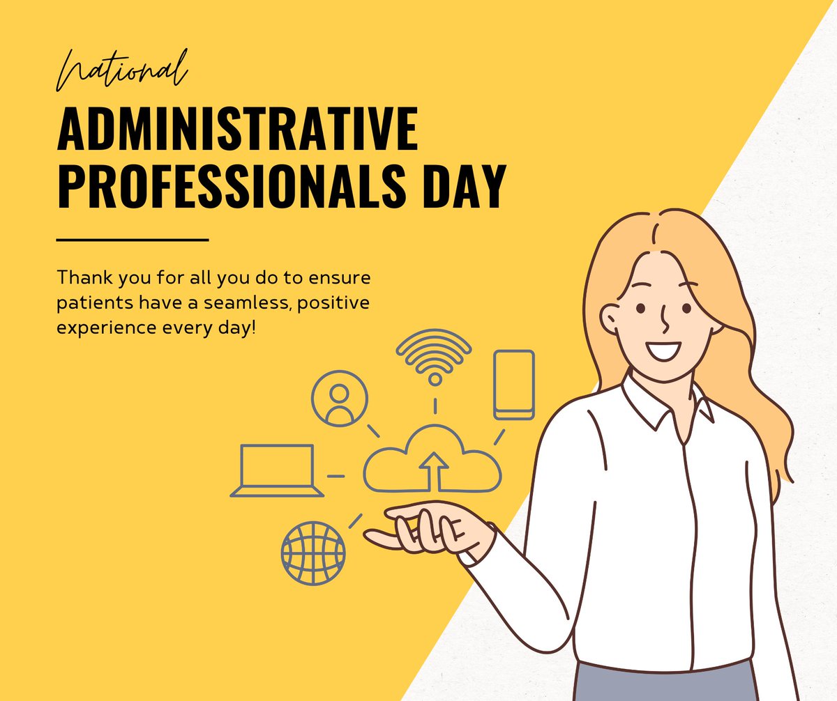 🎉 Happy Administrative Professionals Day! 🌟 Let's take a moment to recognize the invaluable contributions of our administrative team at Rothman Orthopaedics. Your commitment and efficiency are truly remarkable! Thank you for all you do.