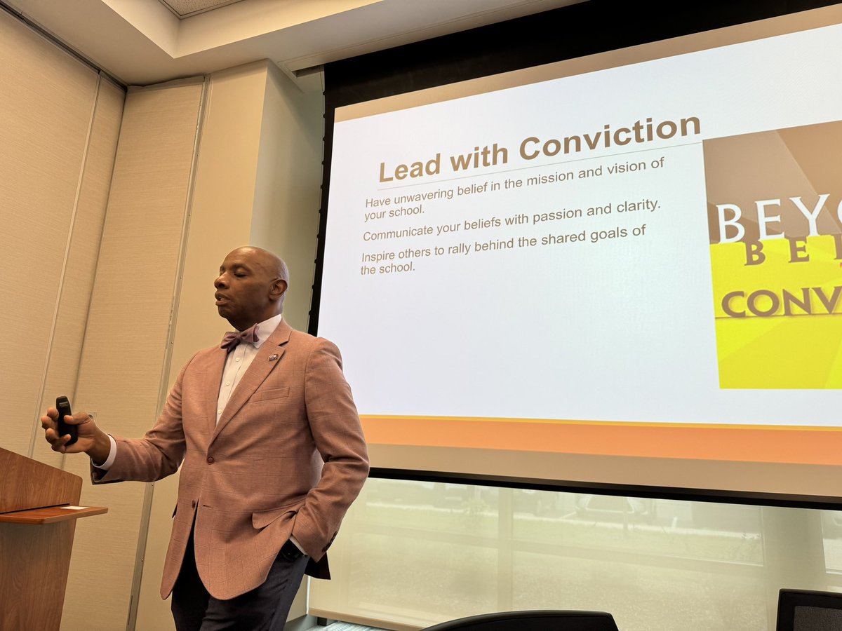 “There’s a fine line between courage & cowardice- that line is fear.” ~@DrJackson06 is leading @ChathamCoSch with conviction by example. He can #SeeThePossibilities in every student and staff member here.
