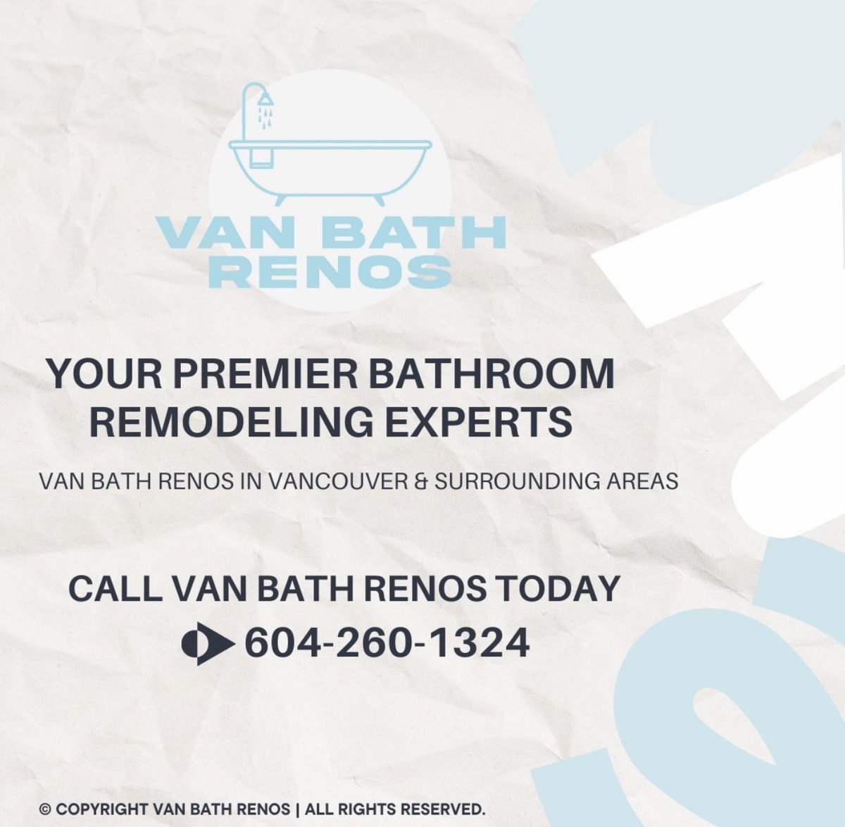 Transform your bathroom oasis with Van Bath Renos! 🛁

From concept to completion, we craft your dream space. Elevate your home in Vancouver, BC with our premier renovation services.

#VanBathRenos #BathroomTransformation #VancouverBC #BathroomRemodel #RenovationExperts