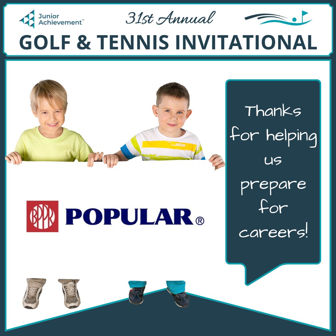 🌟 A huge shoutout to @popularbank! Your sponsorship of the 31st Annual JA Golf & Tennis Invitational is instrumental in helping us reach nearly 40,000 students in Miami-Dade each year. Thank you for your unwavering support! #ThankYou #InvestInYouth #JuniorAchievement