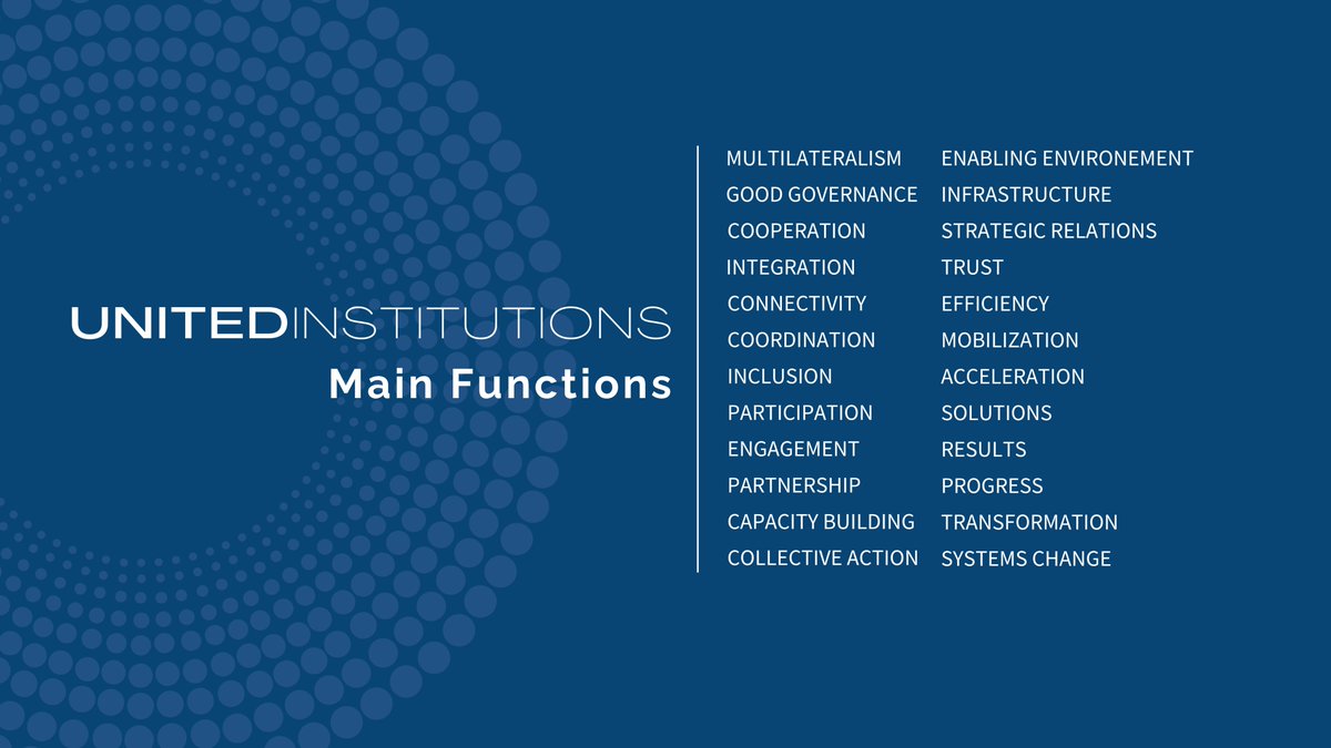 On #DiplomacyDay learn about the main functions of the United Institutions, a planned new global institution aimed to support and enable the international community to strengthen global governance & cooperation bit.ly/3Qh8gvy #MultilateralismDay #Summitofthefuture #SOTF