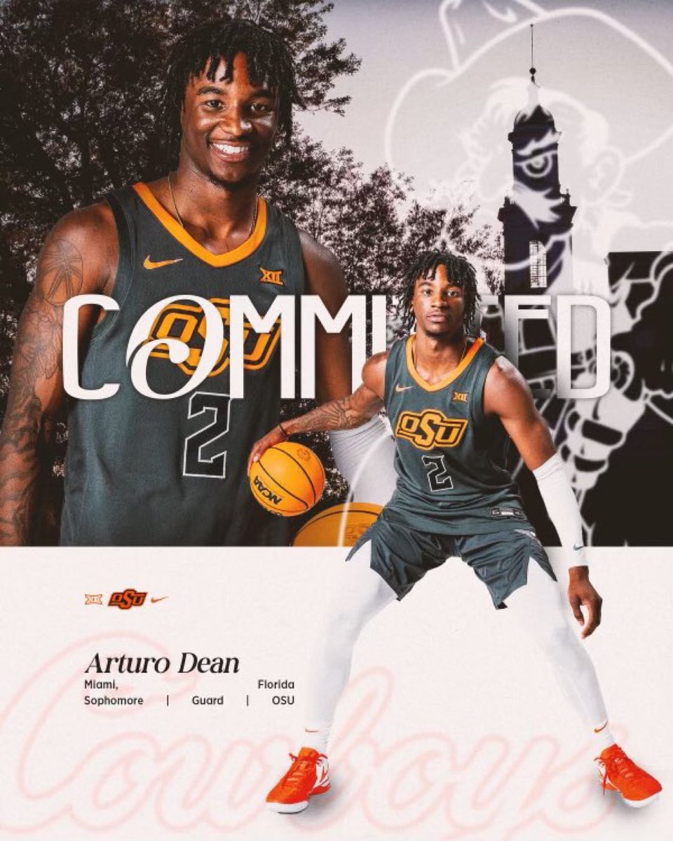 ‼️BOOM‼️

Florida International transfer Arturo Dean has committed to #OKState

The talented guard led the nation in steals last season 🔥 @ArturoDean12