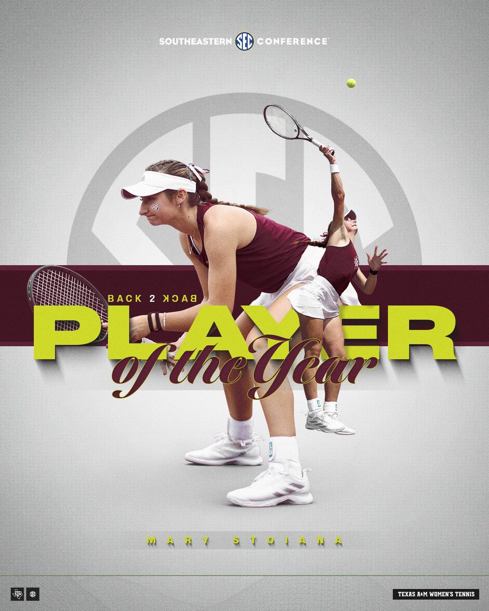 Best in the SEC, back-to-back years 😤 Mary becomes the first player to win SEC Player of the Year in consecutive seasons since 2016 ‼️ #GigEm // #AggieWT