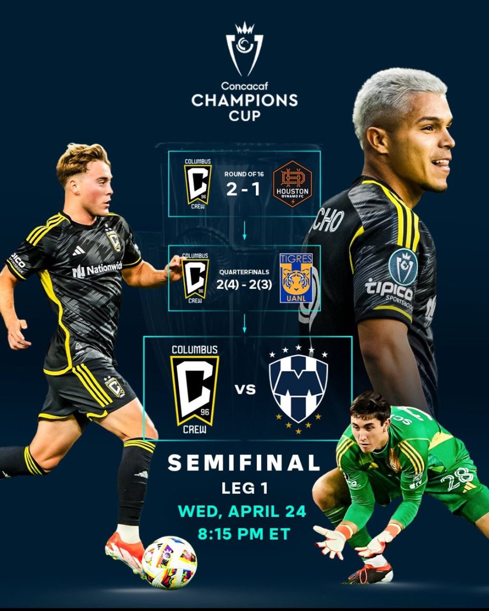 MLSBrasil's tweet photo. E foi assim que o Columbus Crew chegou até a semifinal da Champions da Concacaf.

E hoje é dia de bater o Monterrey!

#ConcaChampions #MLS MLS https://t.co/cvDEYDkDDm