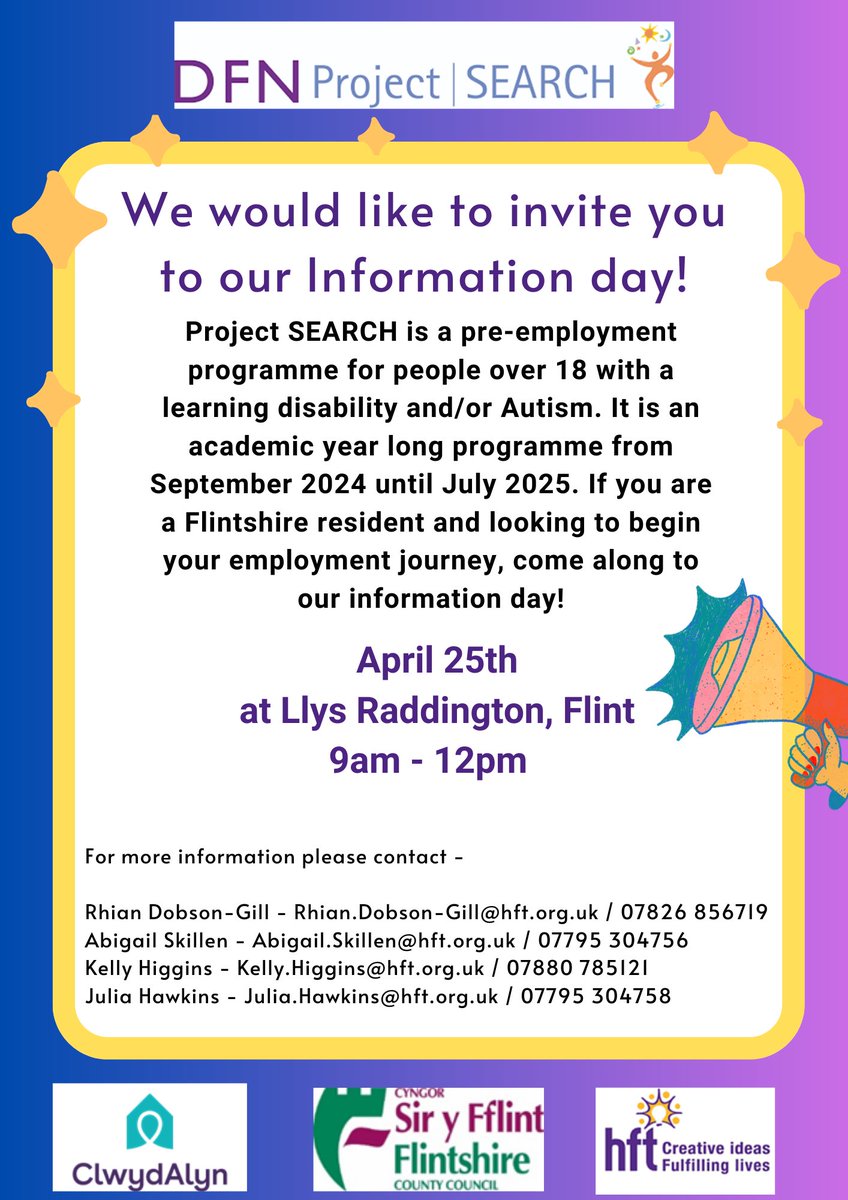 👇  If you are a Flintshire resident and looking to begin your employment journey, come along to this Information Day! 👇