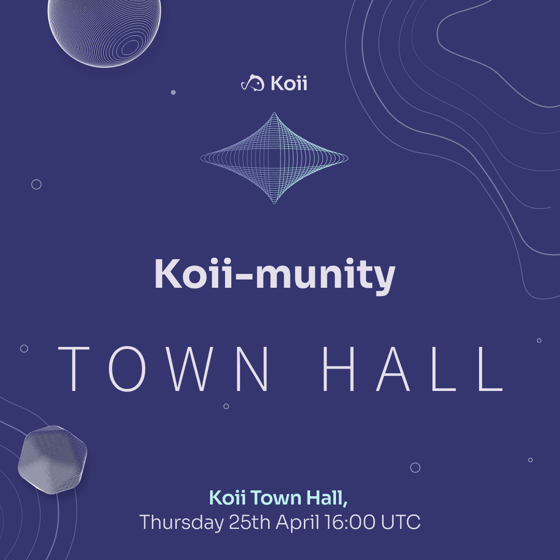 LeonardLevels's tweet photo. Join us on Thursday for the Koii Town Hall #16 with @MOTI_BIO! 🚀
In this week's #Koiimunity Town Hall, we'll be catching up with MOTI and their ongoing campaigns for the Koii ecosystem.
Koii will share alpha news and ecosystem updates from Koii Founder @al_from_koii. We're excited to share developments as Koii gears up for the Token Generation Event and listings!
PS - Join this week's Town Hall to learn how community members will be whitelisted to take part in the $KOII public sale!
🗓️ April 25th, 4 PM UTC, 12 PM EST
Register for this exciting event here: https://t.co/FVVgAnJWfC