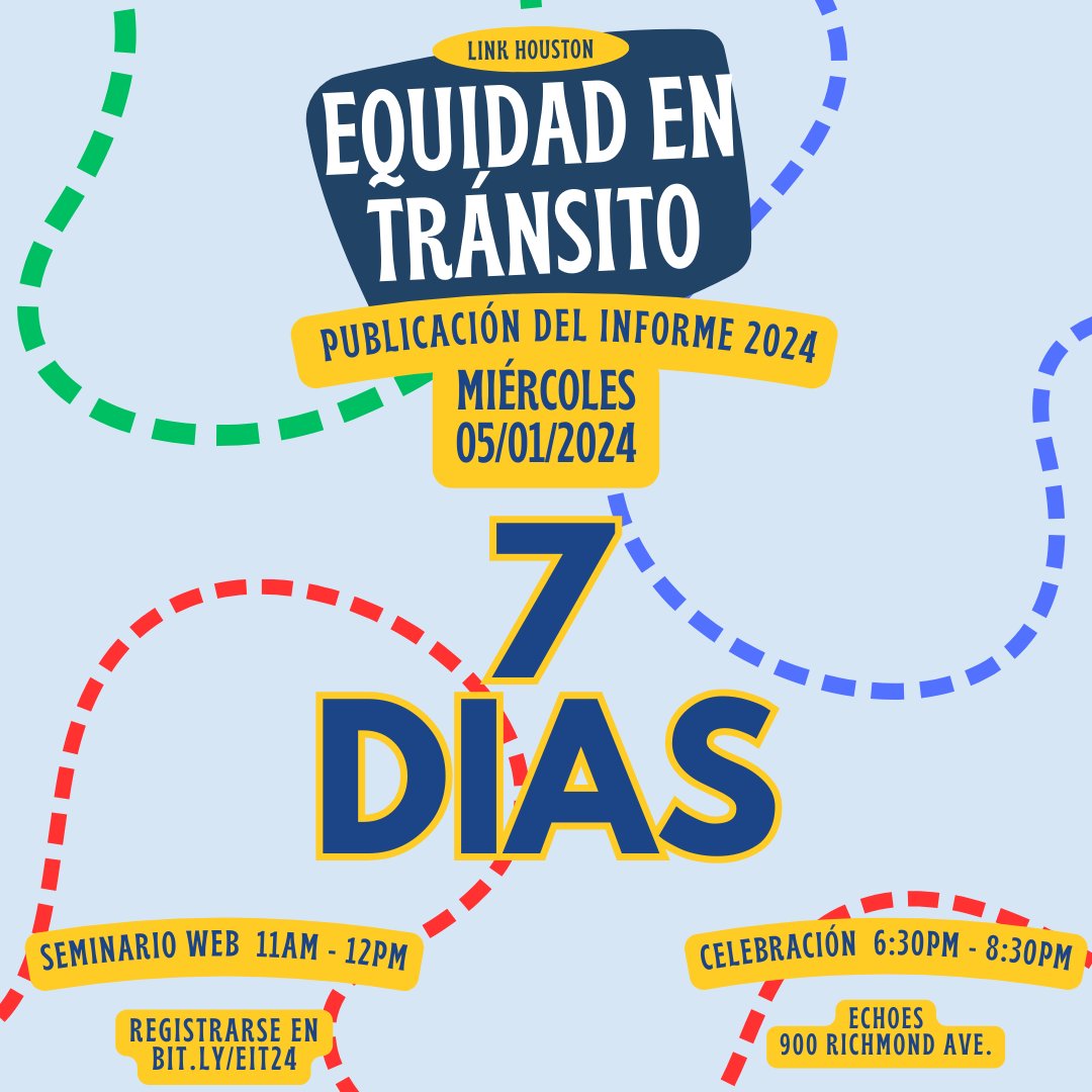 We are just one week away from our 2024 Equity in Transit report release! Have you registered yet for our webinar? If not sign up at bit.ly/EIT24 or maybe we will see you at Echoes that night to celebrate. ASL and spanish translation will be provided for the webinar.