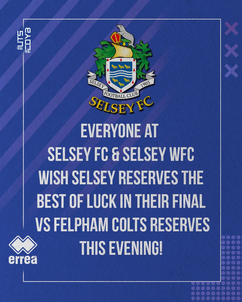 Best of luck to the Selsey reserves from everyone involved with both Selsey FC! @selseywfc