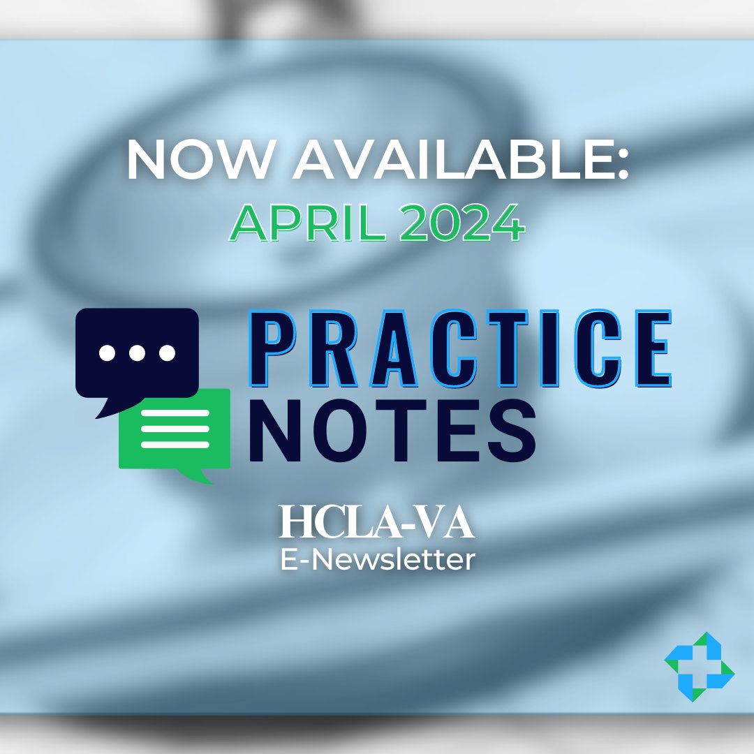 Exciting news: the April issue of HCLA VA's E-Newsletter, Practice Notes, is out now! This resource is now available to both members and non-members. Once you read it, let us know your favorite part in the comments!

 hclavirginia.org/Newsletter