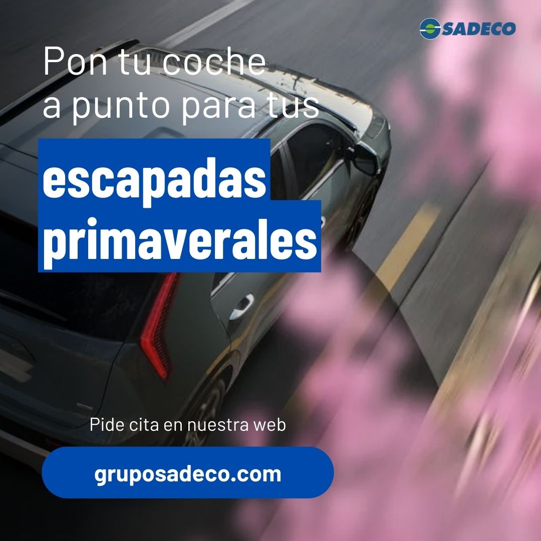 SadecoCoslada's tweet photo. 📷 En plena #primavera querrás tener tu coche a punto para cualquier escapada, aprovechando el clima más apacible.

📷 No te olvides poner tu vehículo a punto en tu taller Sadeco más cercano

#seguridad #neumaticos #GrupoSadeco #Coche #Neumáticos #MecánicaRápida #GrupoSadeco https://t.co/QaMXvairlV