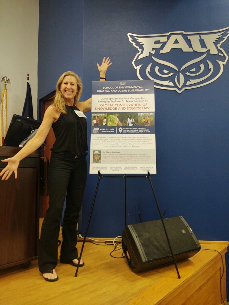 Had a great time giving the keynote for the FAU ES/MSO retreat. Such an alive audience with great questions. Thank you to the organizing committee for inviting me and our chair Dr. Briggs for supporting me. #ecos #fauscience #faugeosciences #publicspeaking #fauowls #ethnobotany