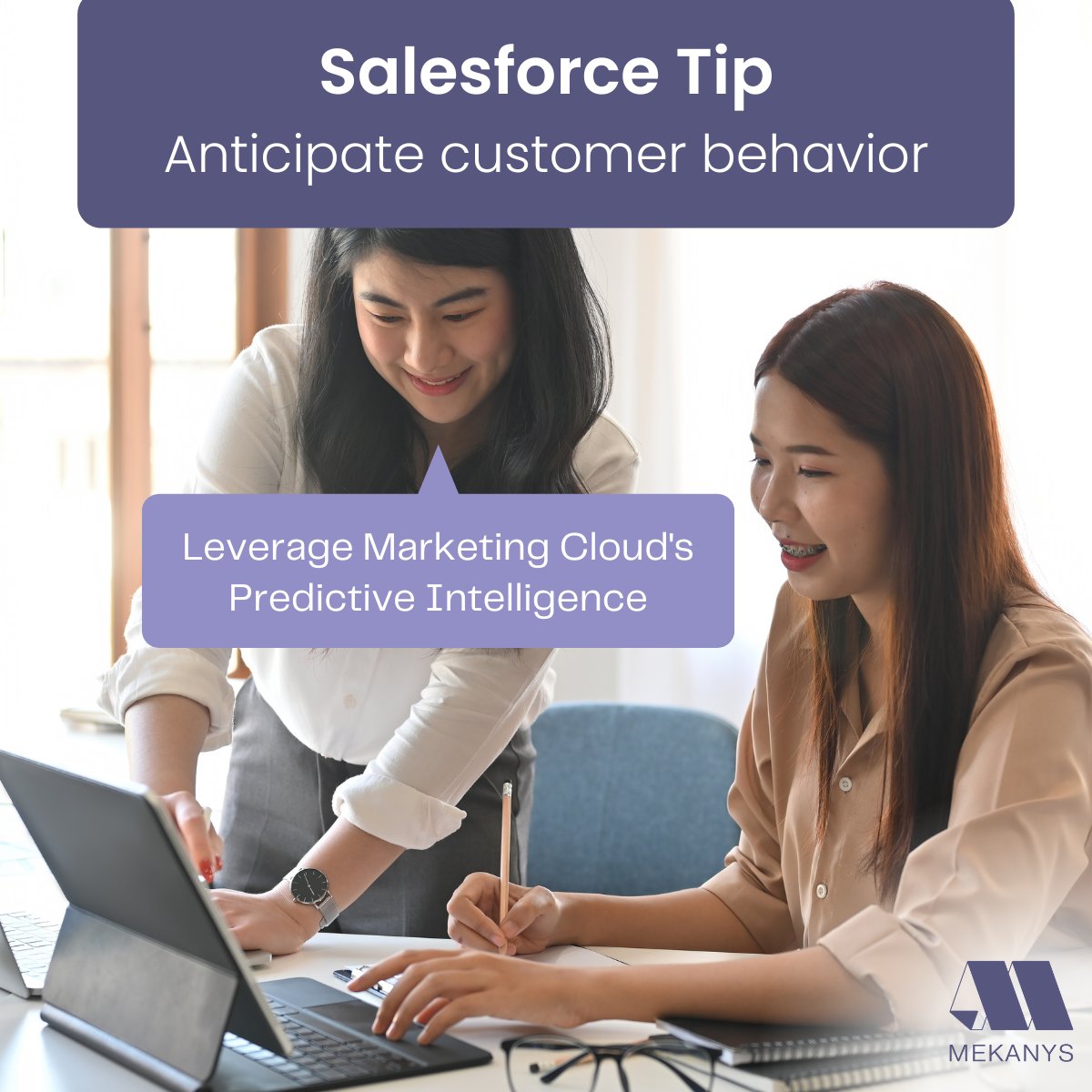 Leverage Marketing Cloud's Predictive Intelligence to analyze customer data and make informed marketing decisions. Anticipate customer behavior and personalize your campaigns for maximum impact. #MarketingCloudTips #PredictiveAnalytics