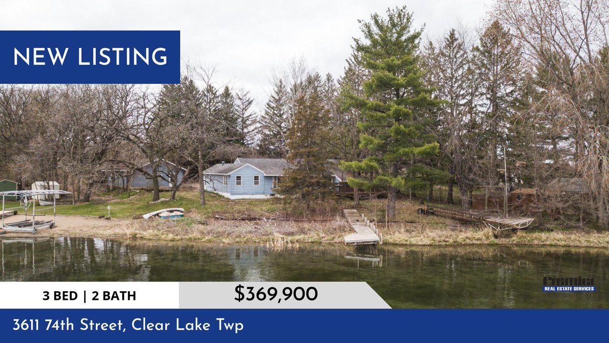 Large Rambler on Long Lake with 105 feet of lakeshore! This gem needs a little love and TLC but will be well worth it on this sought-after lake!

#PremierRealEstateServices #RealEstateForSale #HomeSearch #PremierHomeSearch homeforsale.at/3611_74TH_STRE…
