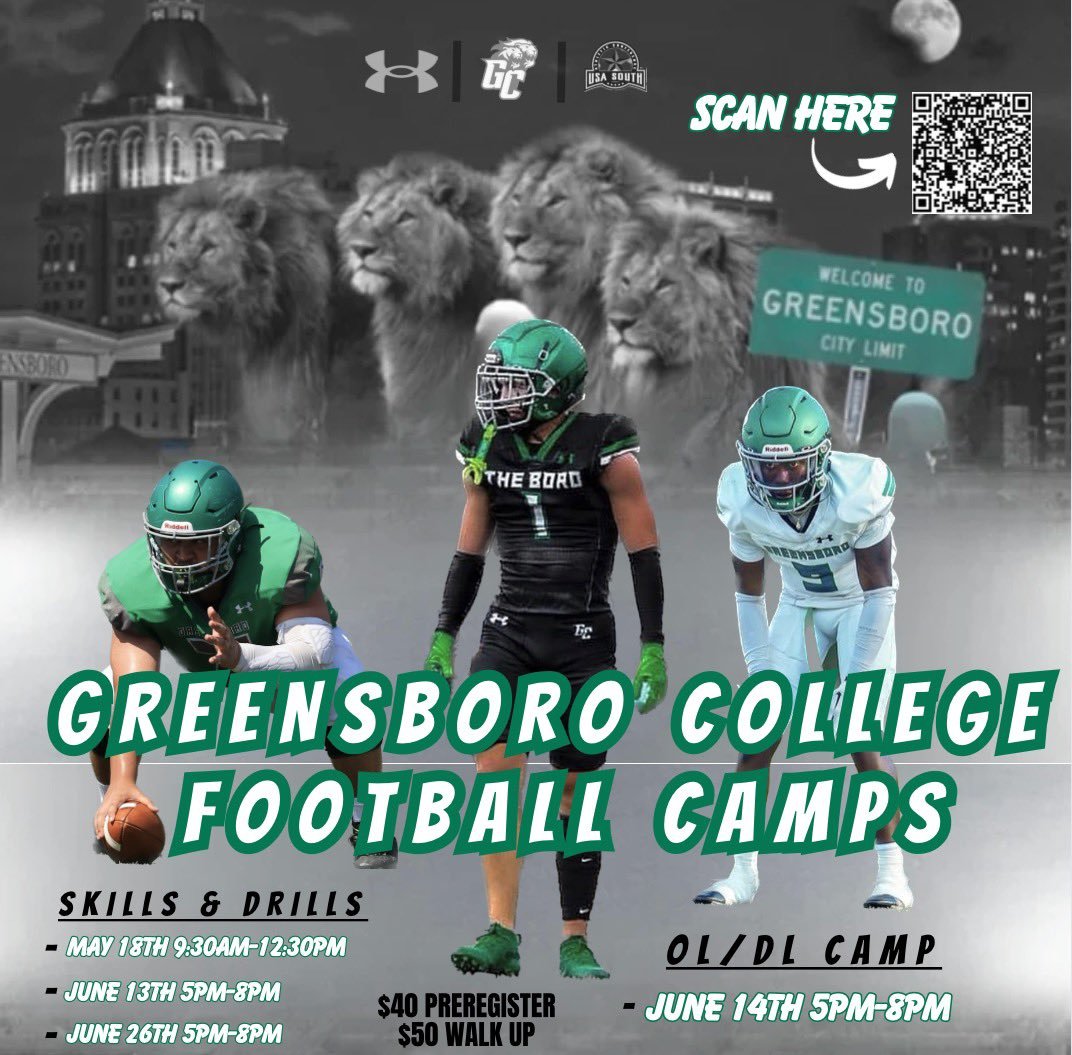 I wanted to thank @CoachGreen_GC and @GC_Pride_Fball for the camp invite. @Rockvale_FB @RecruitRockvale @CoachCrane_RHS @Coach_Delk @Coachgut @holliday5eason