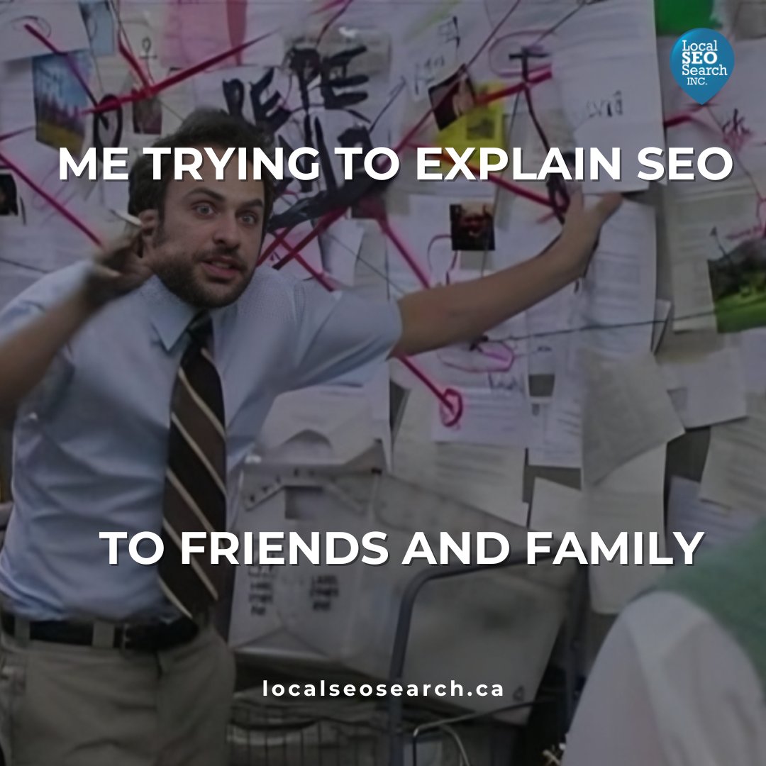 Trying to explain SEO to friends and family like... 🤔

Contact us now to learn more about SEO! 💻 #SEO #DigitalMarketing #HardToExplain