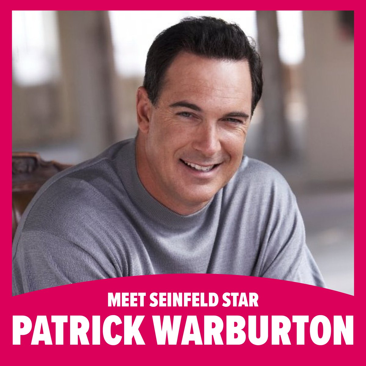 Don't worry, he's not going to paint his face, probably. Meet Patrick Warburton (Puddy) from #Seinfeld at #FANEXPOChicago this August. Get your #tickets now: spr.ly/6014bRamy