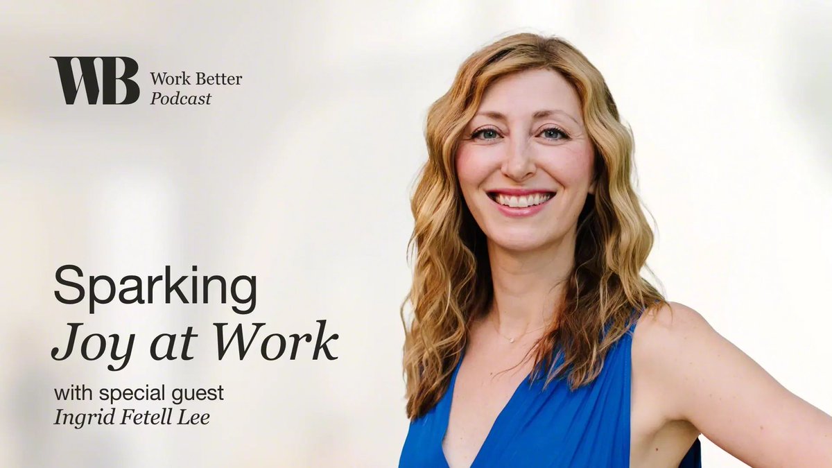 On this episode of the Work Better podcast, Ingrid Fetell Lee, author of Joyful, joins us to discuss how even small changes to our workplace can spark moments of joy at work. Listen now: bit.ly/3QjBKsN #podcast #joyatwork #joy