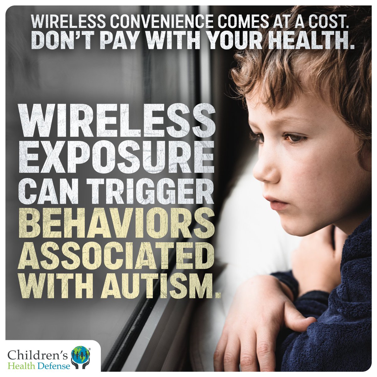 🚨 IMPORTANT PSA: Experts find “striking parallels” between the health impacts of wireless radiation exposure + autism, including sensory processing disorders, seizures + sleep disruption. #CHDEMR ⬇️ childrenshealthdefense.org/emr/emf-wirele…