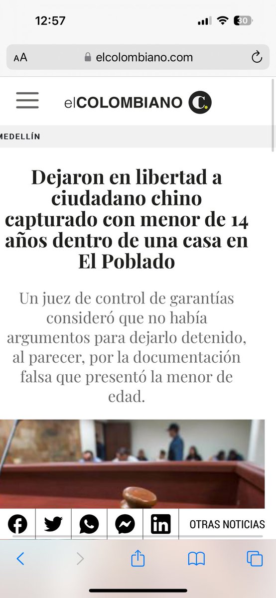 sofialohle's tweet photo. No nea, NO NEA, el alcalde acaba de decir que hubo un ciudadano chino capturado con una menor de 14 años que lo dejaron en libertad. Busque la noticia, el abusador libre y a la niña le montaron proceso por llevar cédula falsa. No tengo palabras https://t.co/T5BSChICzX