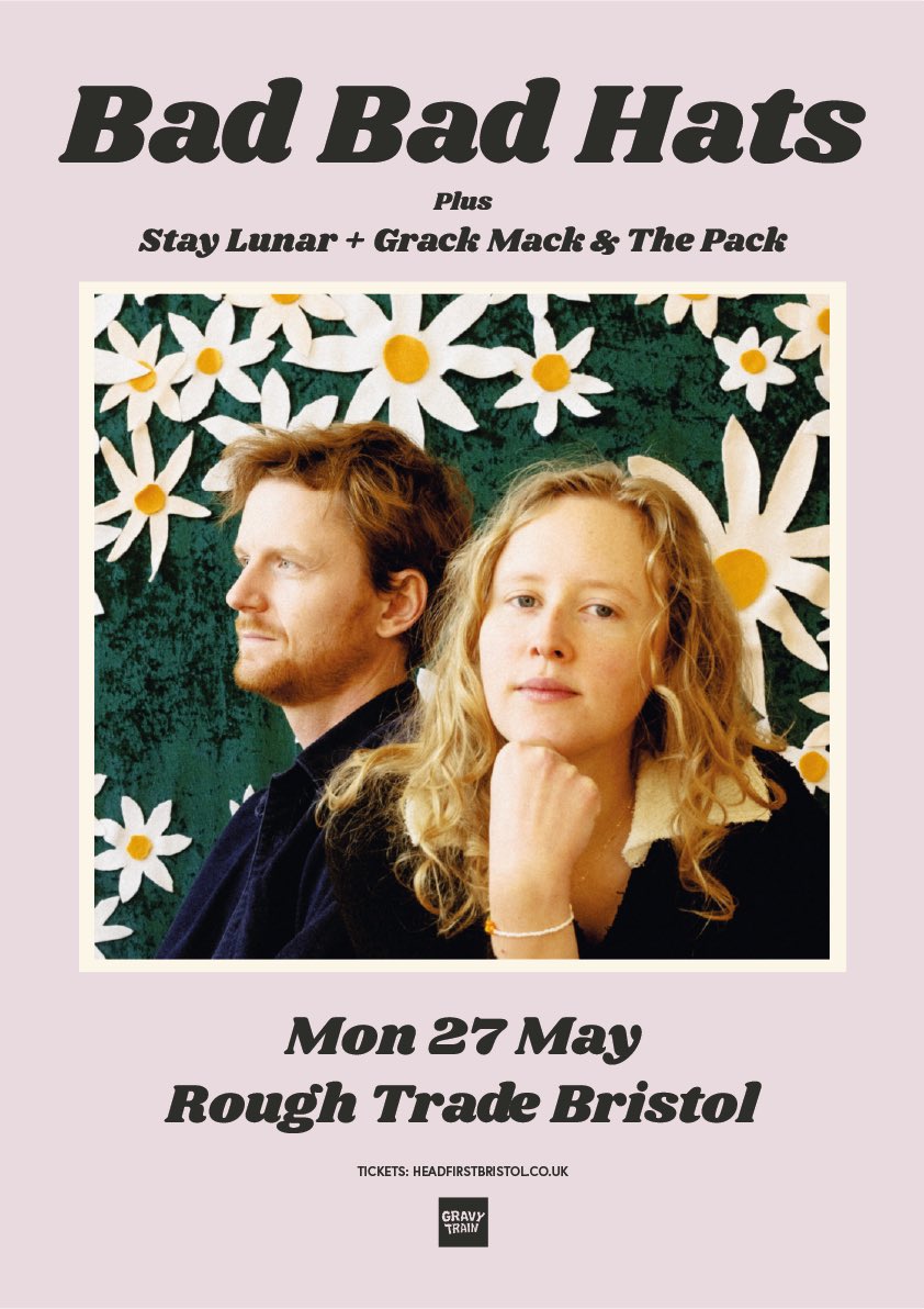 so so excited to be joining one of our fav artists @badbadhats at their @roughtradeEU Bristol show on 27th may 💕