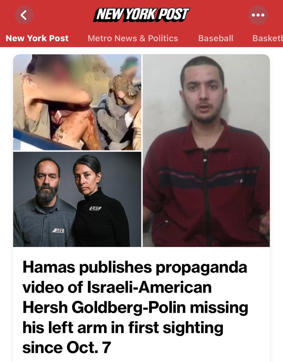 October 7th, Hamas maimed and took this man hostage, using him for brutal propaganda. 200 days later, we cannot forget. This entire tragedy could end if Hamas would release every last hostage and surrenders.