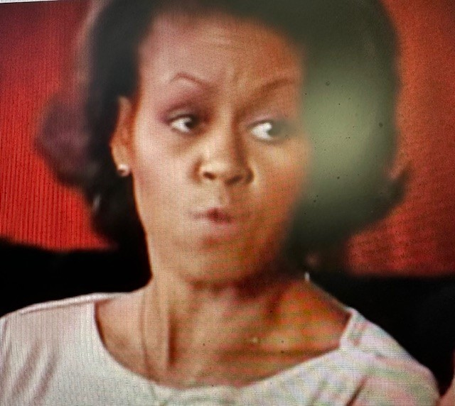 Michelle Obama as she appeared in 2008 on a 60 Minutes segment: