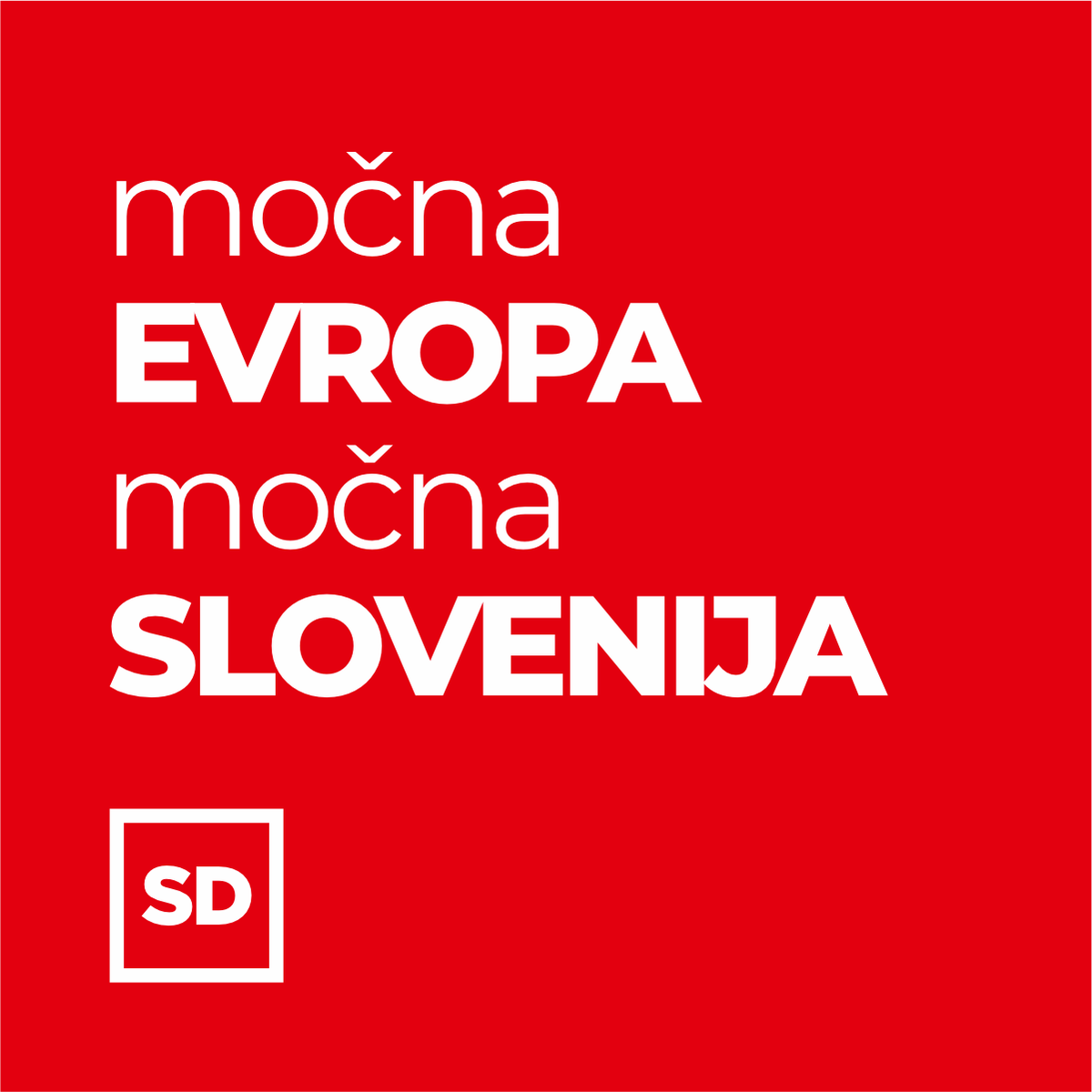 [NAPOVED] Volilna konvencija SD bo jutri, 25. 4., potrjevala listo kandidatov SD za prihajajoče #EU volitve in program Močna Evropa, močna Slovenija. Predvidoma ob 18.30 uri bo na Centrali SD v Ljubljani izjava #predsednikSD Matjaža Hana skupaj s kandidati Socialnih demokratov.