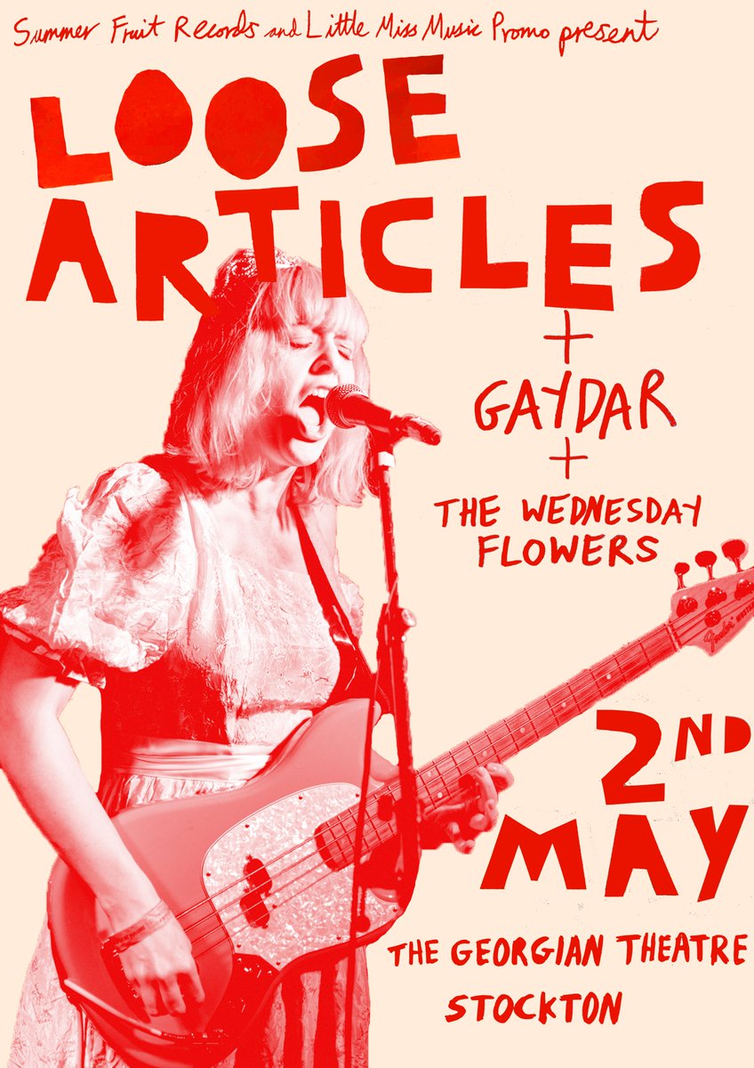 This Thursday (2nd May) - Summer Fruit Records and Little Miss Music Promo Presents... Loose Articles with special guests Gaydar and The Wednesday Flowers 🎟 georgiantheatre.co.uk/.../venue/loos…