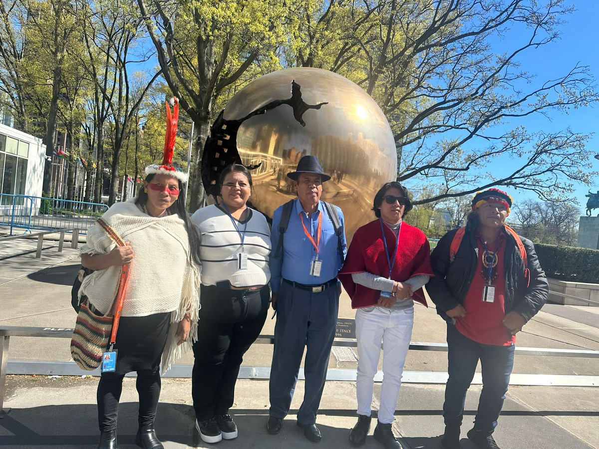 #UNPFII2024 | La CONAIE en la #ONU -@UN Dirigentes del Consejo de Gobierno: Agustín Cachipuendo, Alicia Cahuiya, Franklin Casicana, Jessica Isacha y Roberto Wachapa, participan del 23º Sesión del Foro Permanente de las @ONU_es para las Cuestiones Indígenas @UN4Indigenous. Este…