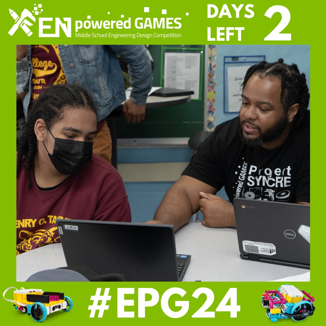 🎉 Only 2 days until the 7th Annual ENpowered Games at Wintrust Arena! 400 students from 13 schools will compete for the grand prize. Get ready for an epic showdown of talent and innovation! 💡🚀 

#EPG24 #ENpoweredGames #ProjectSYNCERE #STEM #Engineering #Chicago #Nonprofit