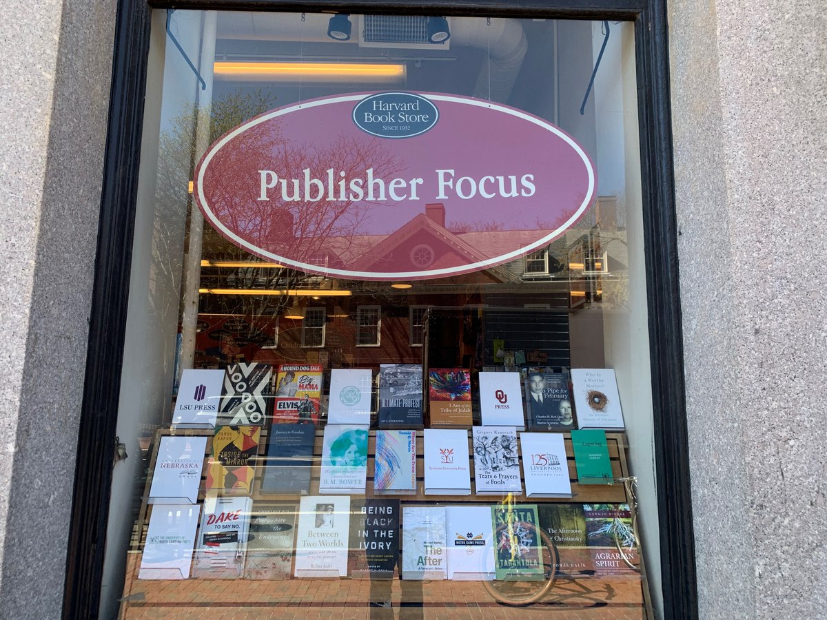 Spotted at the Harvard Bookstore Publisher Focus Window: books by @WynneBooks and Jeffrey E. Anderson!