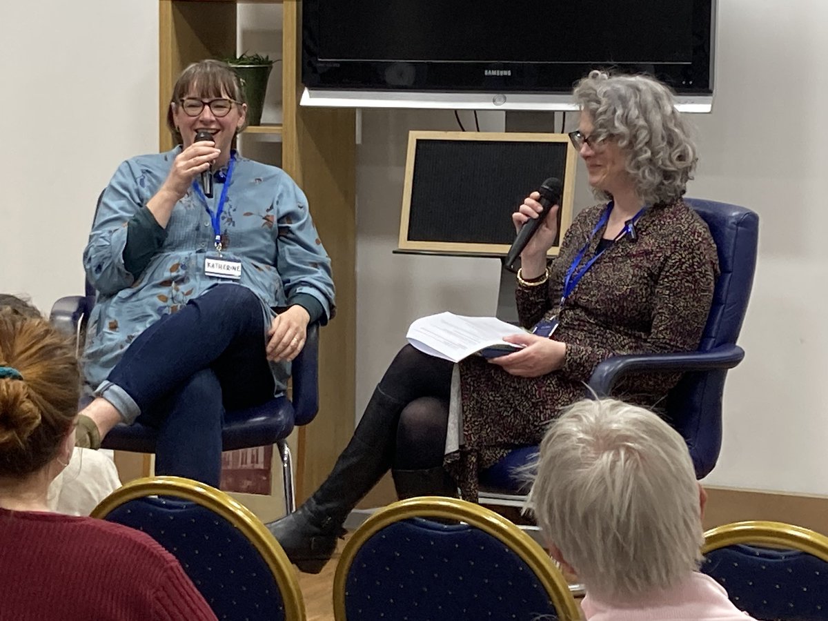 Lovely to be in conversation with the brilliant Katherine May @blackwelloxford discussing all things #Enchantment @FaberBooks Lots of wonderful insights & lots of laughter along the way. Great questions from the audience too! Thanks to @3ddronedriver for photos & filming.