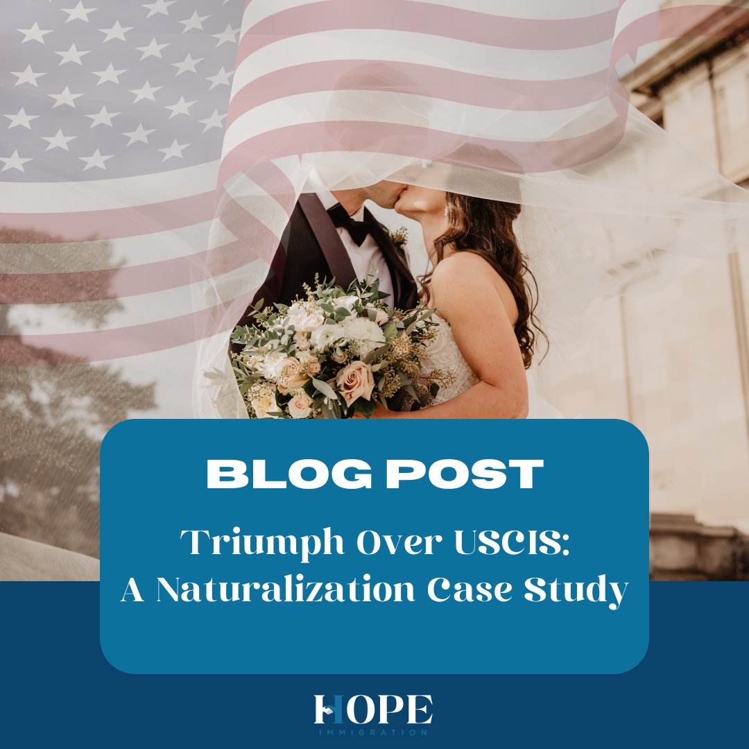 🎉  Our latest blog post details an inspiring case where persistence and legal strategy triumphed over USCIS challenges. Dive into the full story of how we navigated the complexities of naturalization.

#ImmigrationSuccess #LegalStrategy #CaseHighlight

hopeimmigration.com/triumph-over-u…