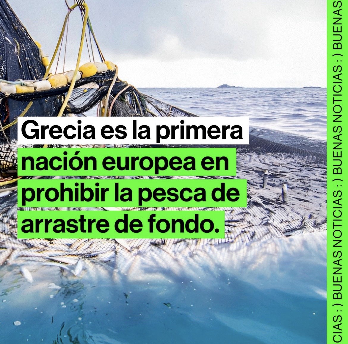 Felicitaciones a #Grecia , primer país europeo en prohibir la pesca de arrastre, nefasta práctica que tiene en colapso a muchas especies .

👏🏼👏🏼🫶🏻🫶🏻

La #noticiapositiva #fotofelicitacion