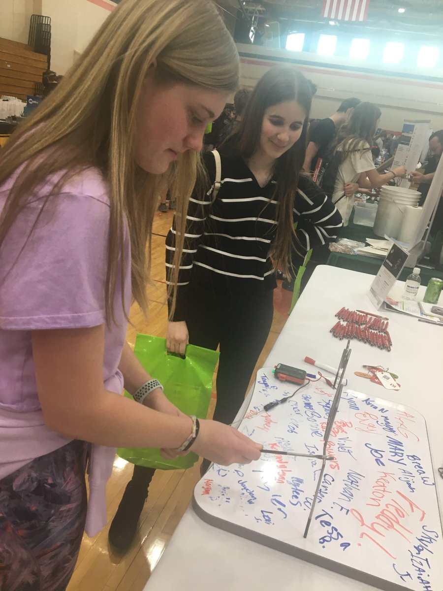 8th grade HMS students attended the Career Fair in Clintonville on 4/23. There were a number of venders with a number of activities students could participate in.